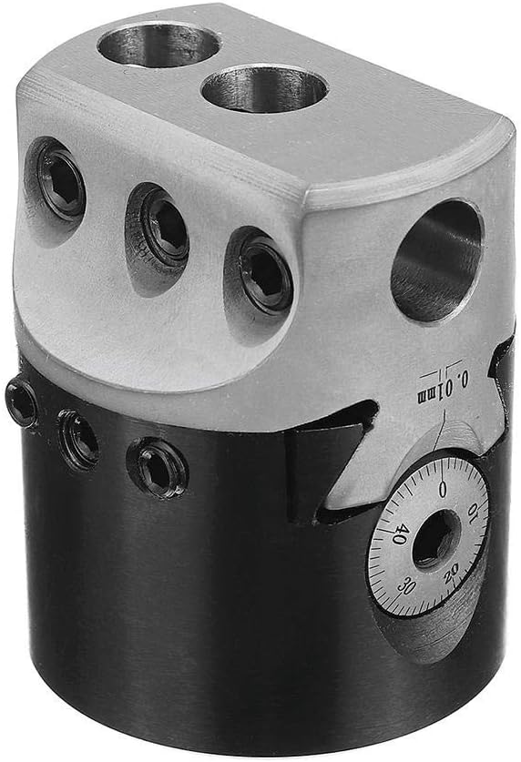 Lathe Tool F1-12 2 Inch Boring Head 50mm Lathe Milling Tool Holder Compatible with 12mm Boring Bar Crankshafts Parts
