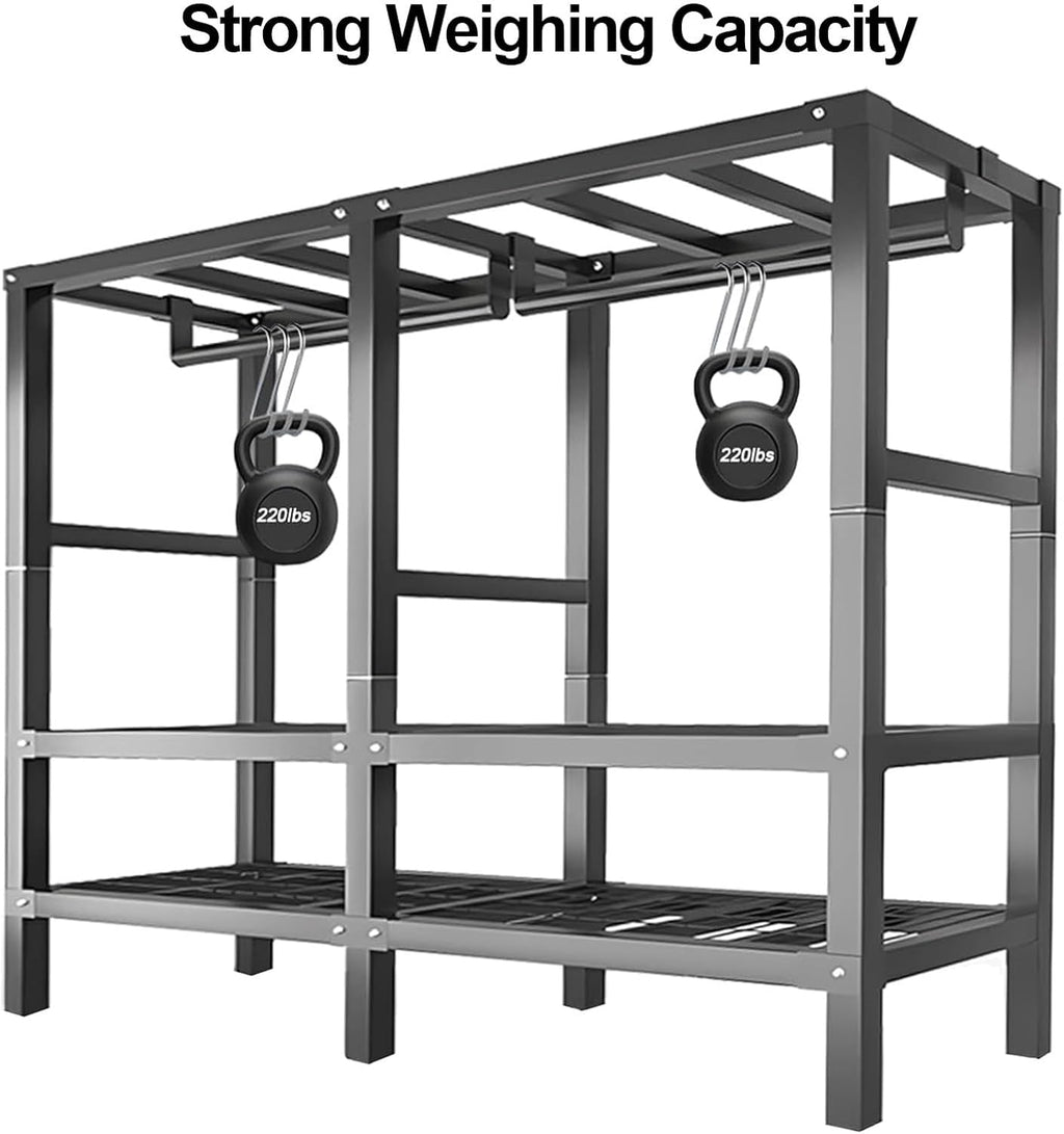 Foldable Wardrobe Closet With Cover, Metal Garment Rack, Freestanding Clothing Rack For Hanging Clothes, Portable Organizer Rack Shelf, For Bedroom, Dorm(Green,145cm/57.1inch)