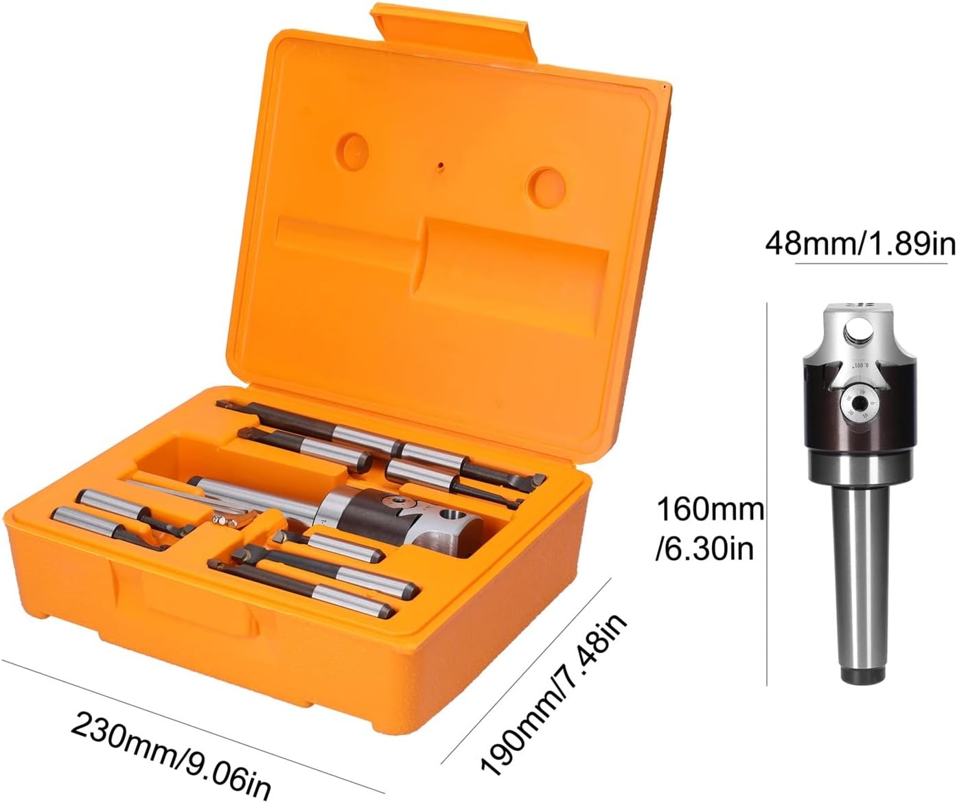 2inch Boring Heads MT3 Shank Holder Set With 1/2inch Carbide Boring Bar For Manufacturing And Milling Workpiece Electric tool accessories