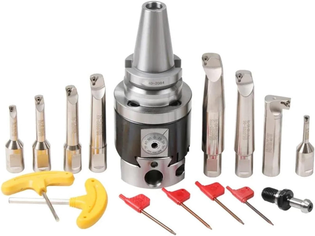 BT50-NBH2084 0.01 Run Tool with BT Shank NBH2084 Boring Heads with 8pcs Boring bar