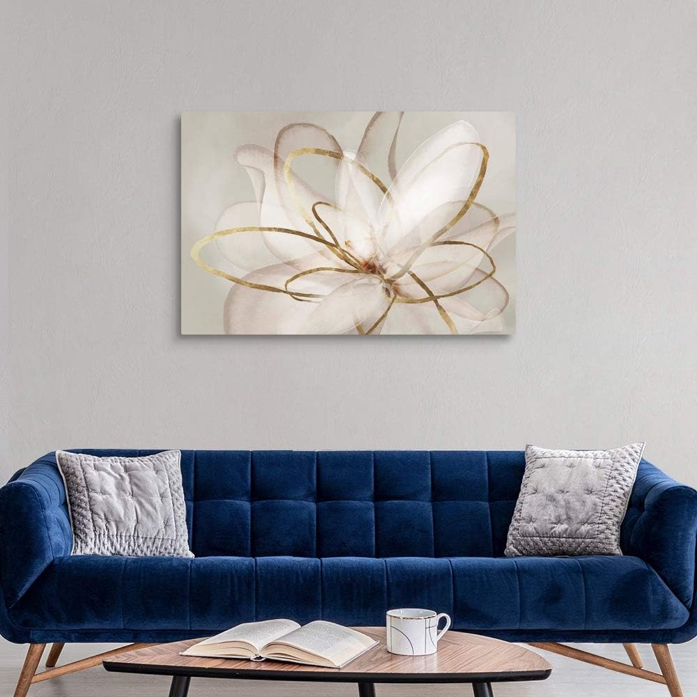 CANVAS ON DEMAND Transparent Beauty III Canvas Wall Art Print by Eva Watts, Contemporary, Abstract, Home Decor, Artwork, 48'x32' Modern Artwork, 48'x32'