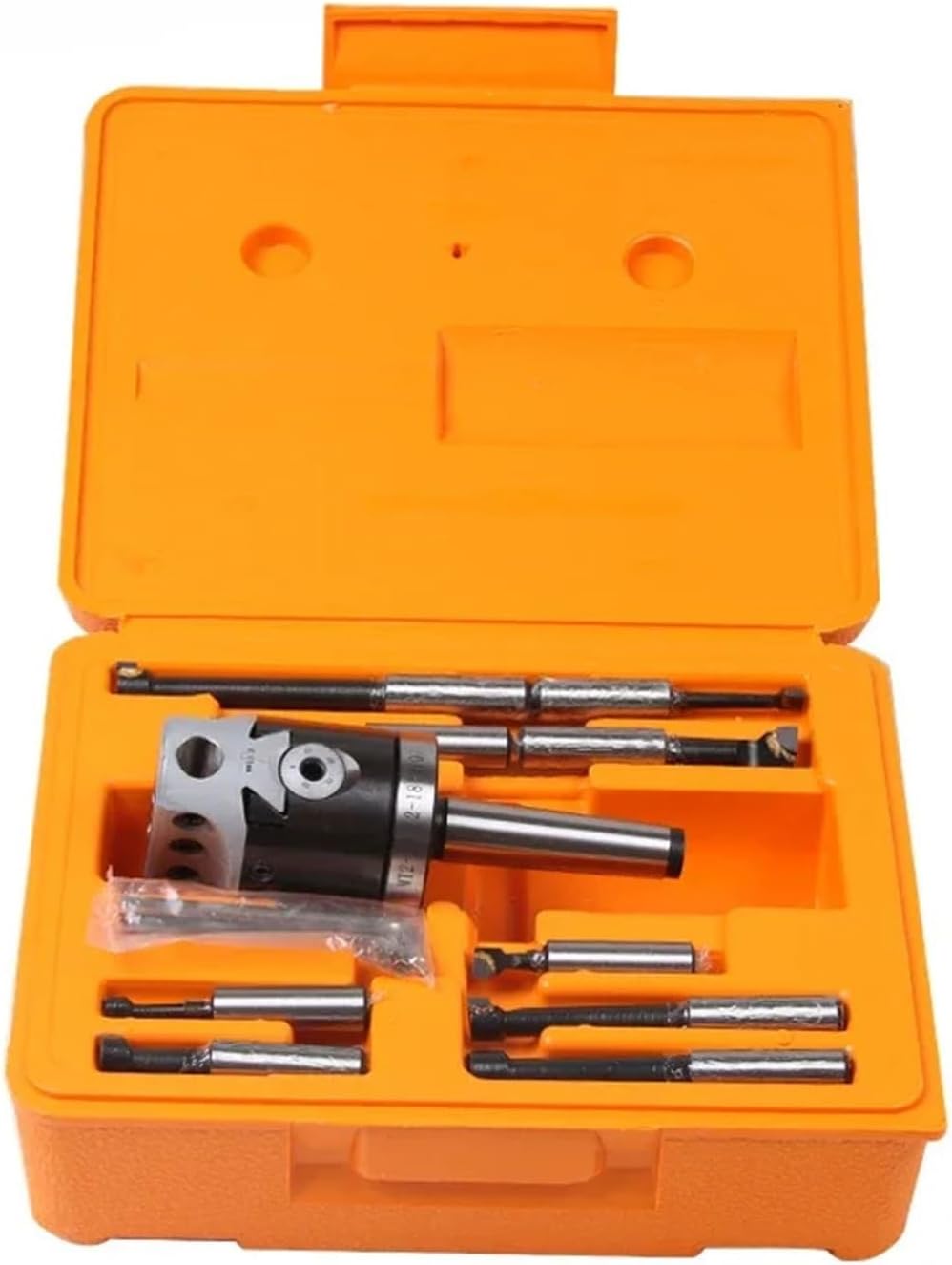 MT3 M12 Arbor F1-12 50mm Boring Head and 9pcs 12mm Boring Bars, Boring Head Set