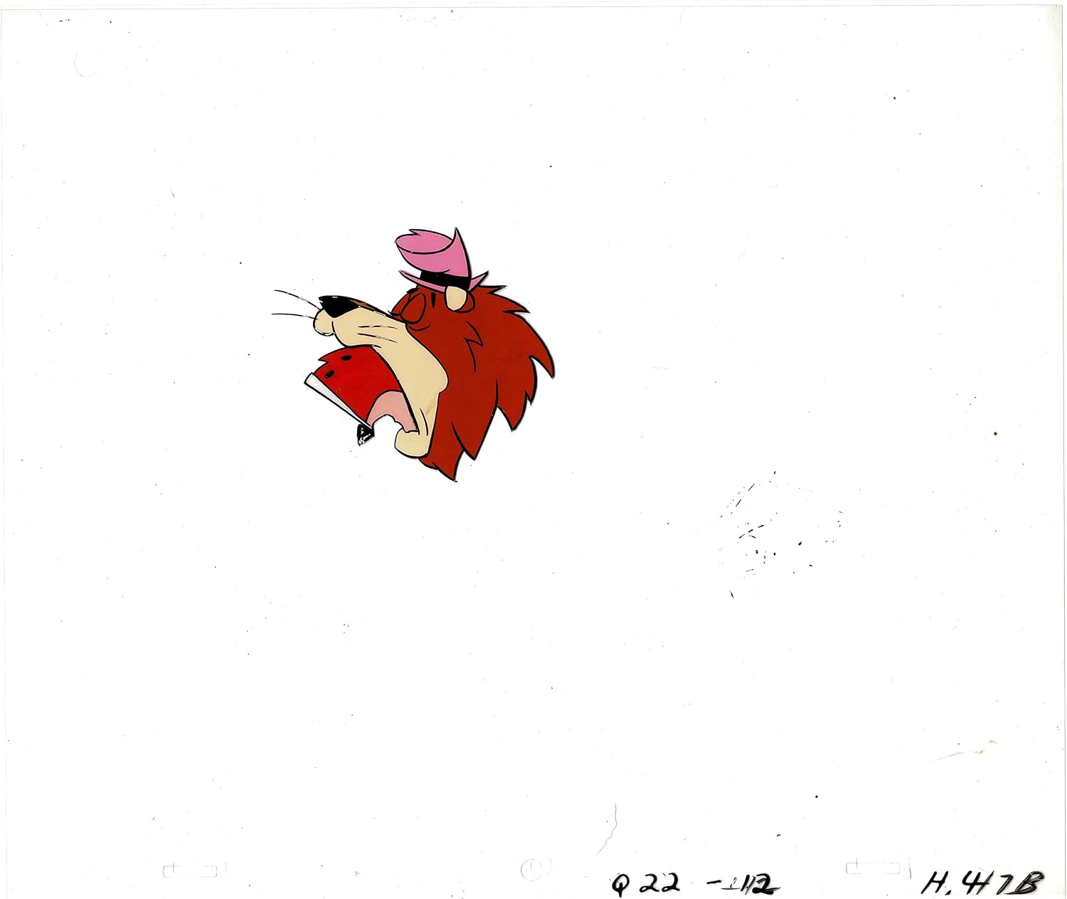 LIPPY the Lion HARDY Har Har Production Animation Cel Setup from Hanna Barbera 1960's a22