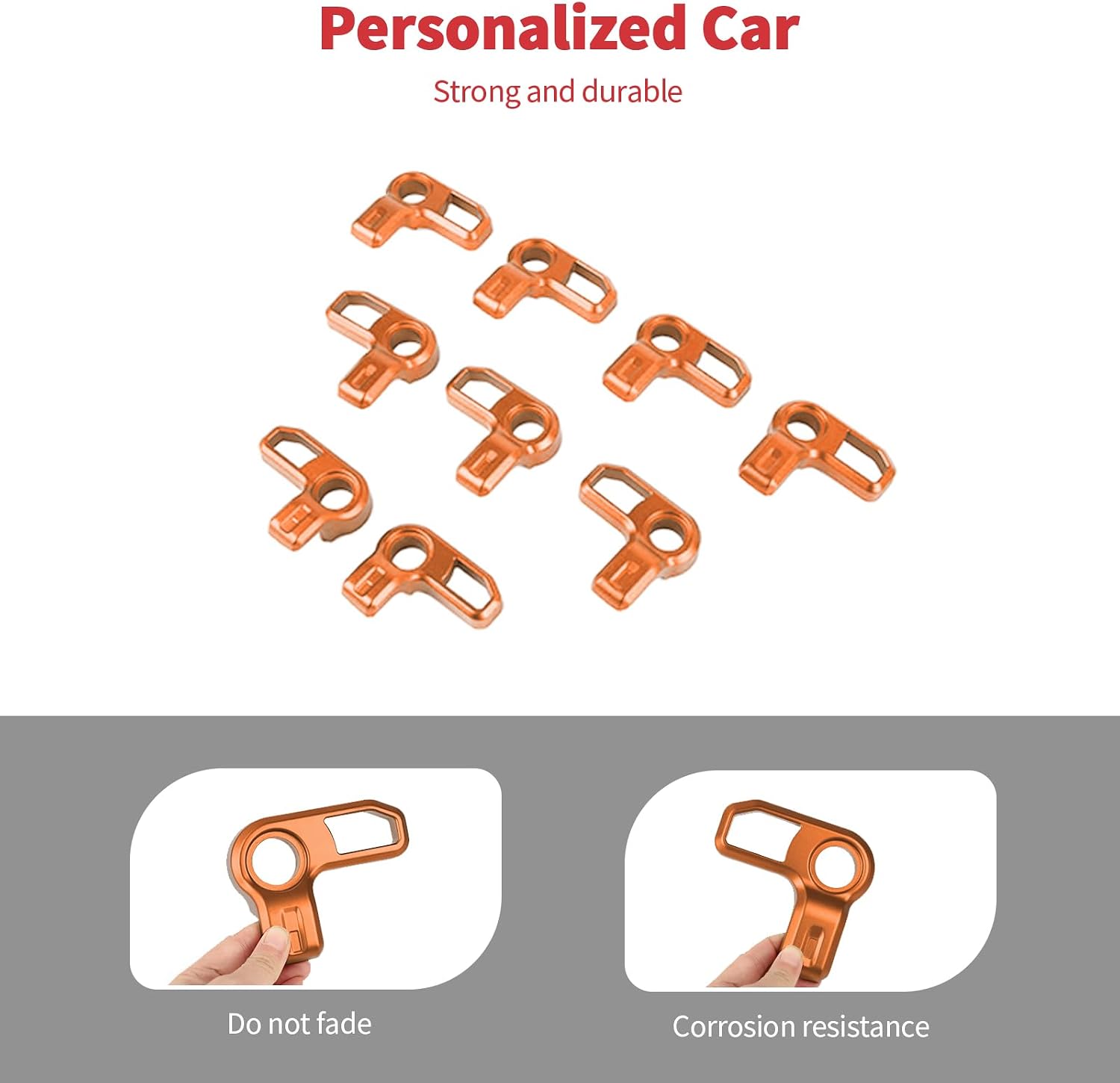 Linskip Freedom Panel Latches for 2021-2025 Ford Bronco & Bronco Raptor 4Door, Hard top Removal Switch Handles for Bronco Interior Accessories(Orange)