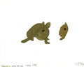 Watership Down 1978 Production Animation Cel with Linda Jones Seal and Coa 128-6 Multiple Rabbits