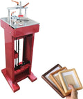 TECHTONGDA Picture Framing Machine Pedal Iron Picture Frame Nailer, Manual Nail Angle Machine Wood Corner Frame Joiner with V-Nail 7,10,12,15mm