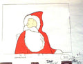 Babar and Father Christmas Original Animation Cel of Sants Claus