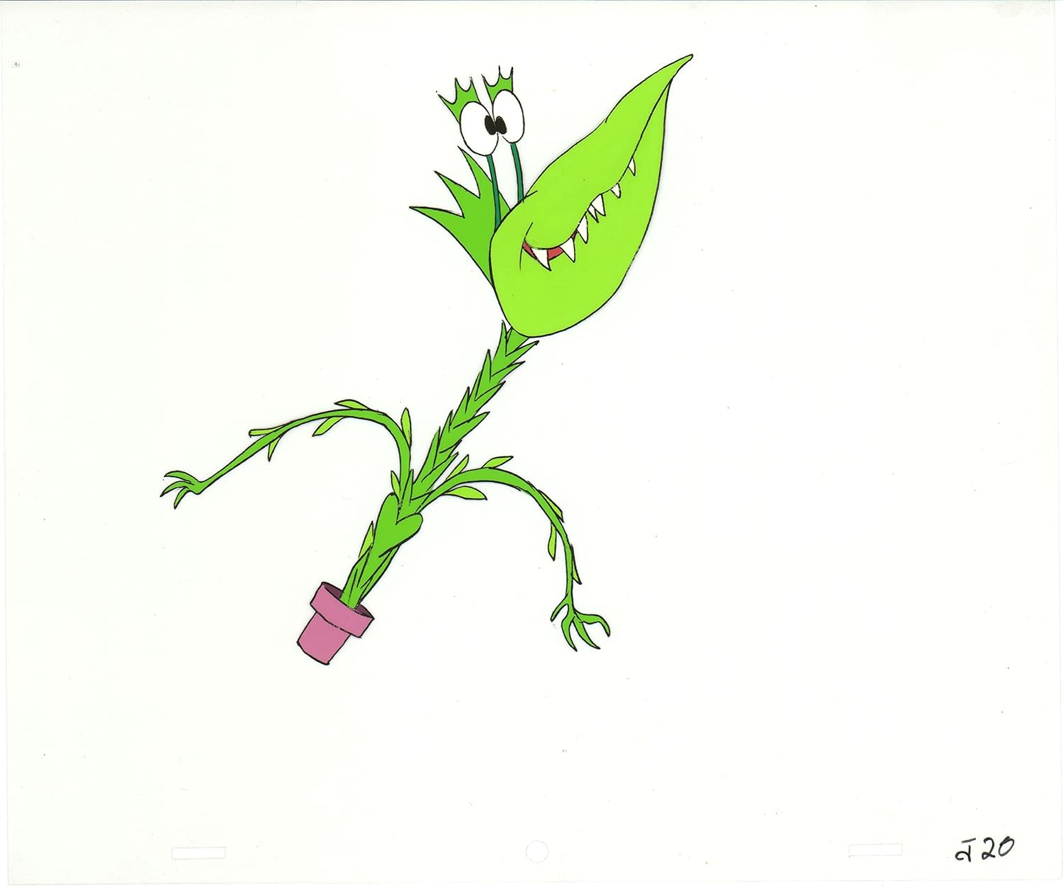 Little Shop of Horrors Junior Monster from Marvel Original Production Animation Cel 1991 b5602