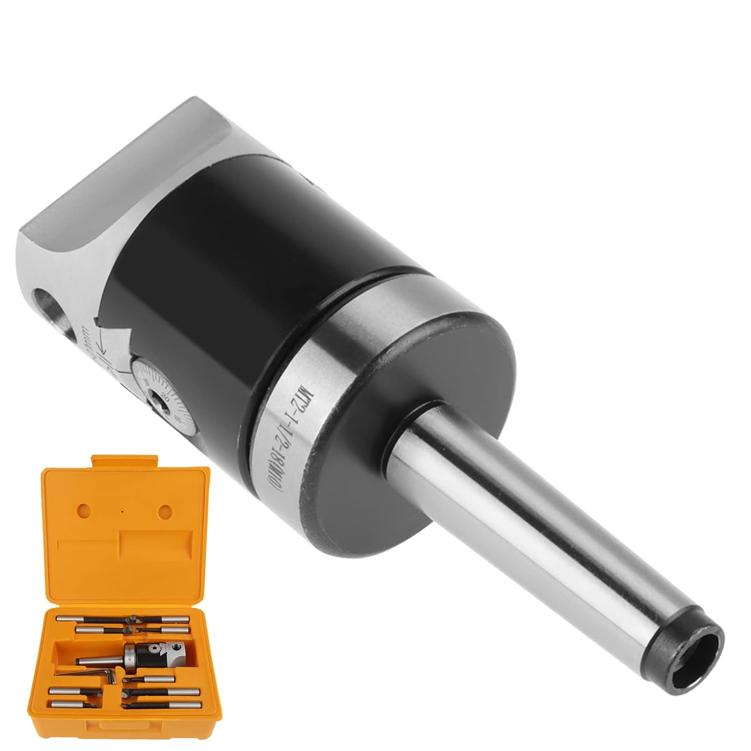 Brilluxa Boring Head Kit, Milling Boring Bar, MT2 M10 Cutter Kit, 9PCS 12mm Bars CNC Milling Machine Accessories for Precision Boring Work