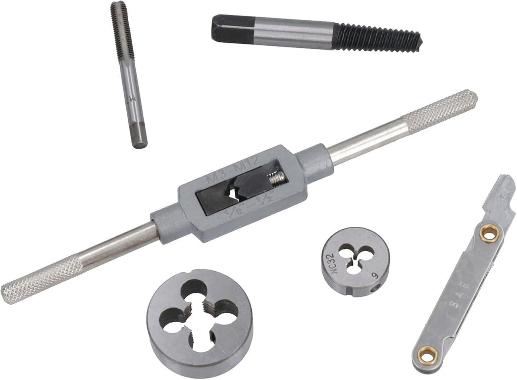 AB Tools 115pc Metric MM + Imperial UNF UNC Pipe Thread Tap and Die Rethreader Set