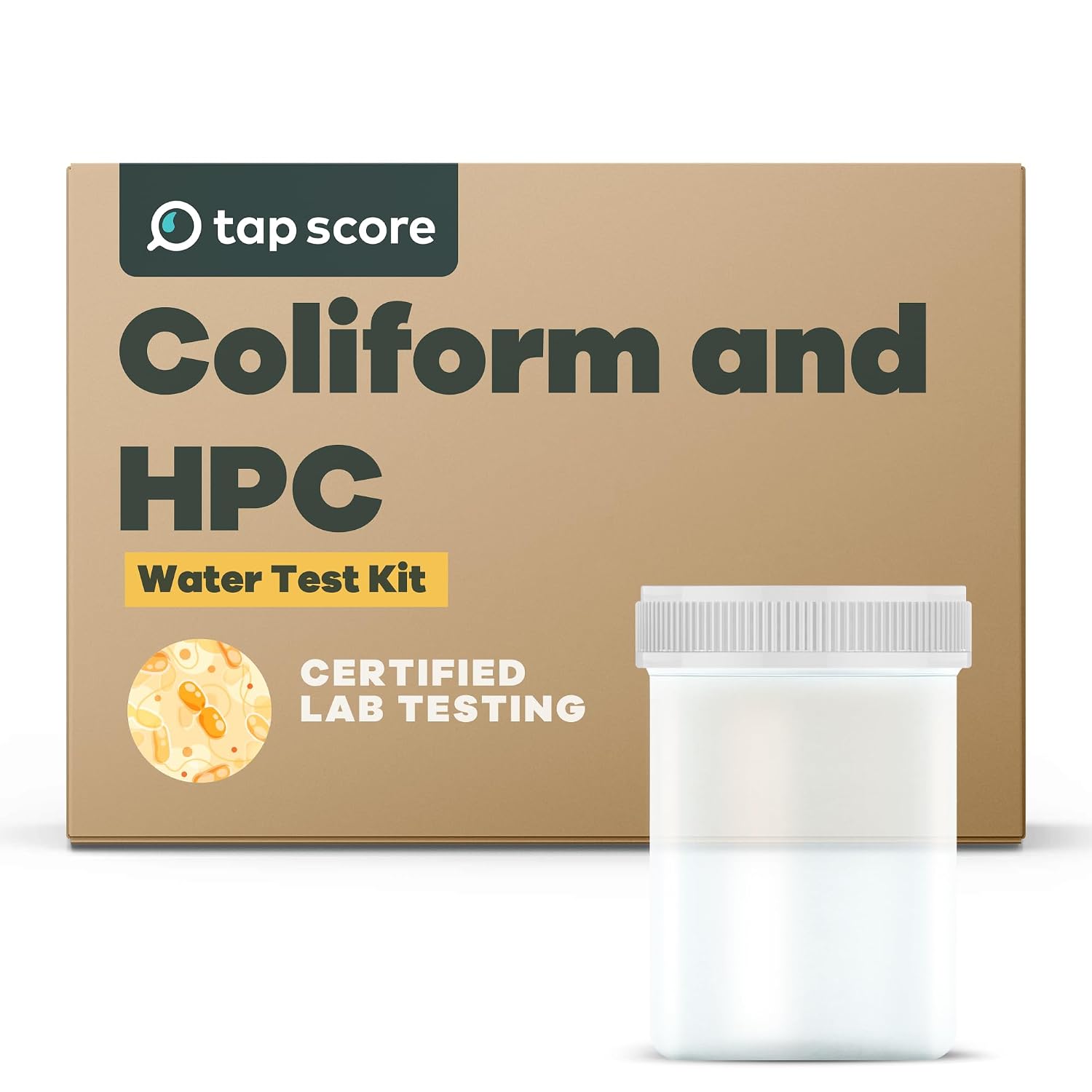 Tap Score Coliform and HPC in Water Test Kit | Specialized EPA Certified Drinking Water Labs | #1 Best Home Water Test 2021-24 NYT Wirecutter | 100% Unbiased