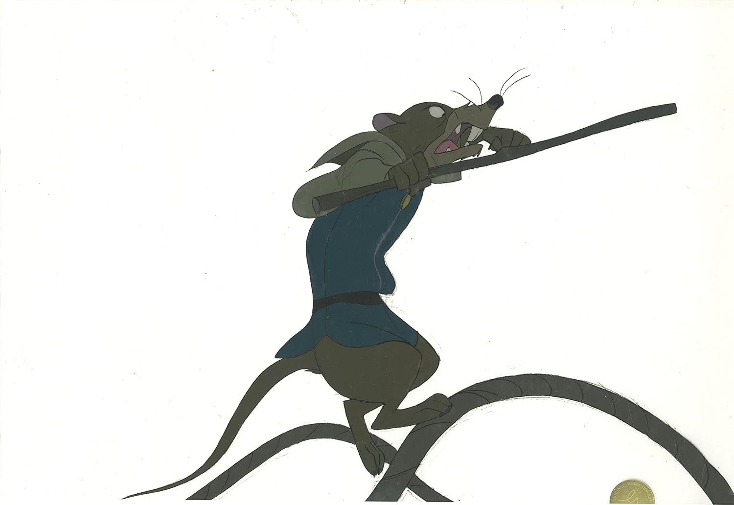 Don Bluth Secret of NIMH Justin 1982 Original Production Animation Cel Used to Make the Cartoon 325-002