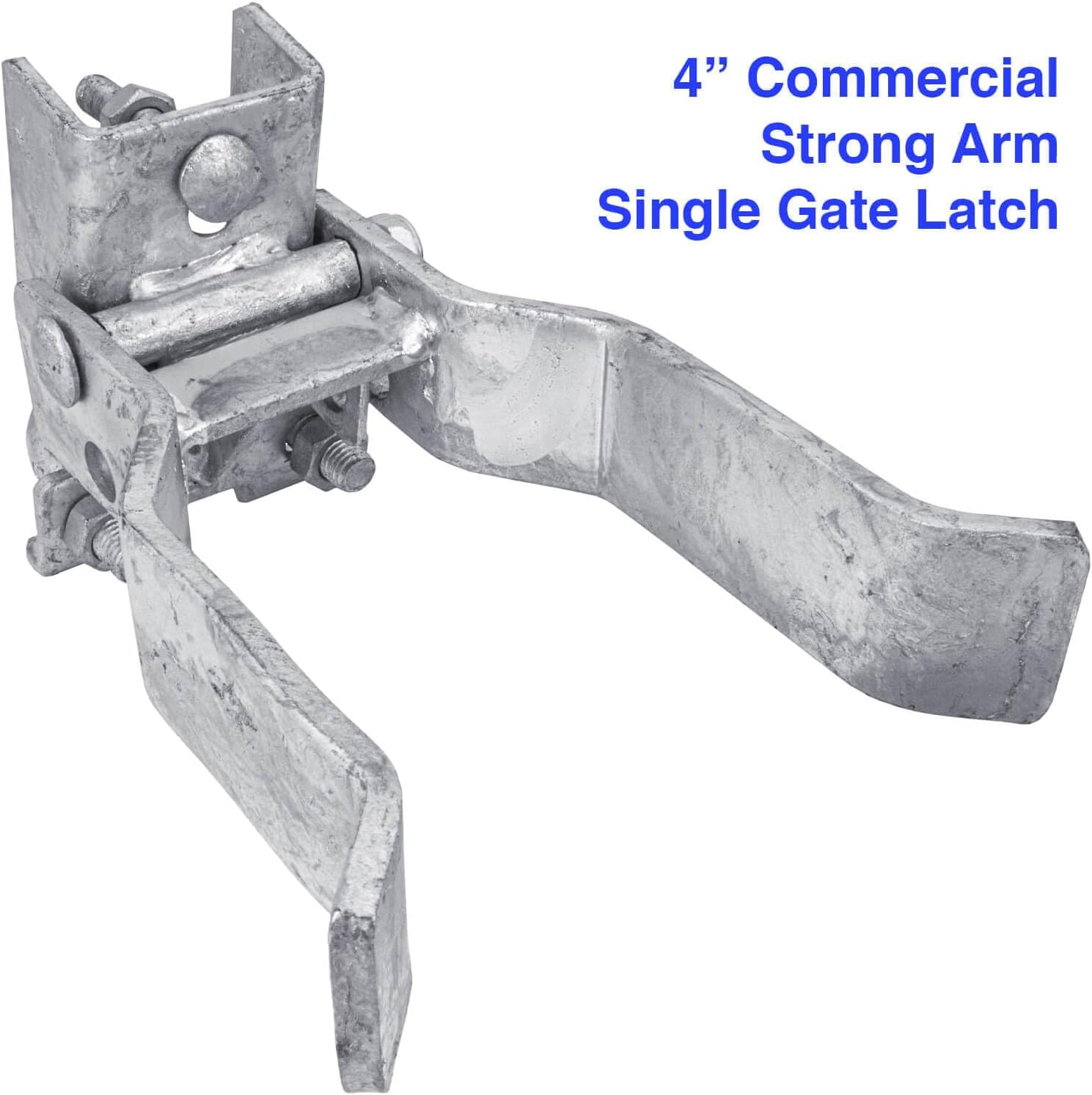 Commercial Single GATE Strong Arm Latch for 4' Fence Post - and 1-5/8' Thru 2' Chain Link or Round Pipe Gate Frames - CASE Qty 2
