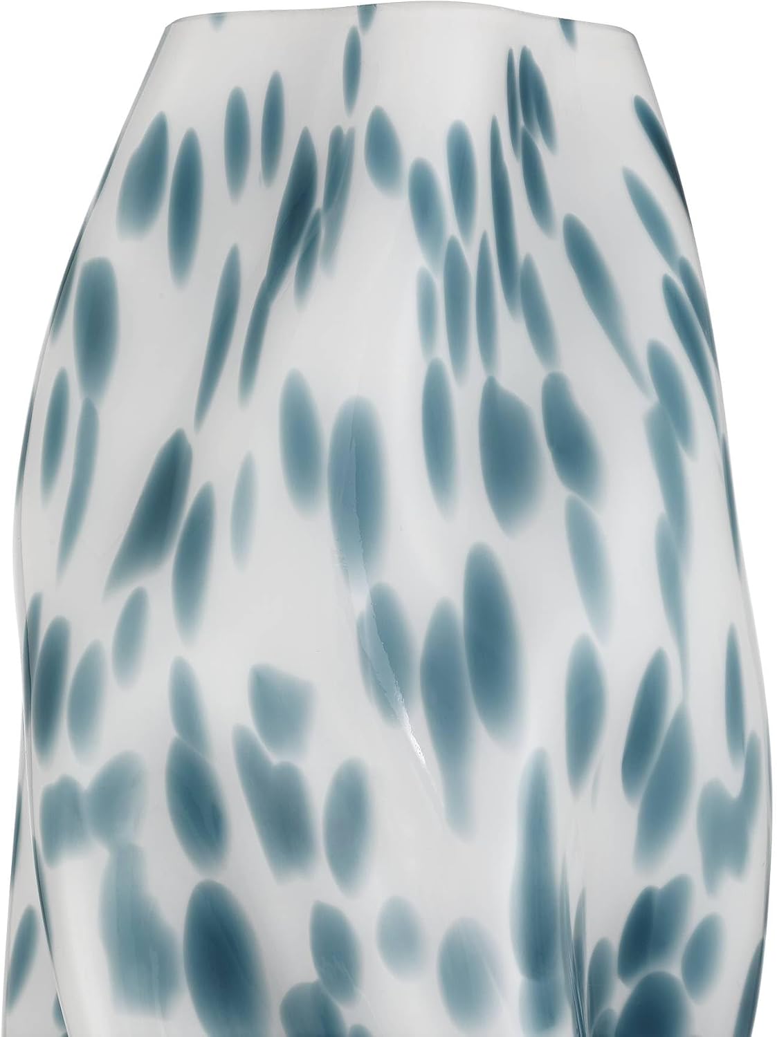 360 Lighting Chelsea Mid Century Modern Coastal Accent Table Lamps 13' High Set of 2 Blue White Spotted for Living Room Bedroom House Bedside Nightstand Reading Console Entryway Kitchen Dining Home
