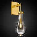 Raindrop Wall Sconces Gold Sconces Wall Decor Modern Wall Lighting Glass Bathroom Sconces Indoor Vanity Light Wall Lamp for Bedroom Living Room Stair (1 Pack)