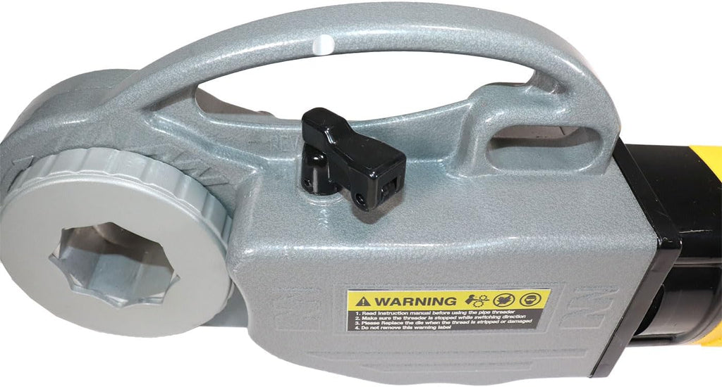 Steel Dragon Tools 600 PRO MAX 1/2 in. - 2 in. Handheld Power Pipe Threader fits RIDGID 11-R NPT Pipe Threading Die Heads with Carrying Case