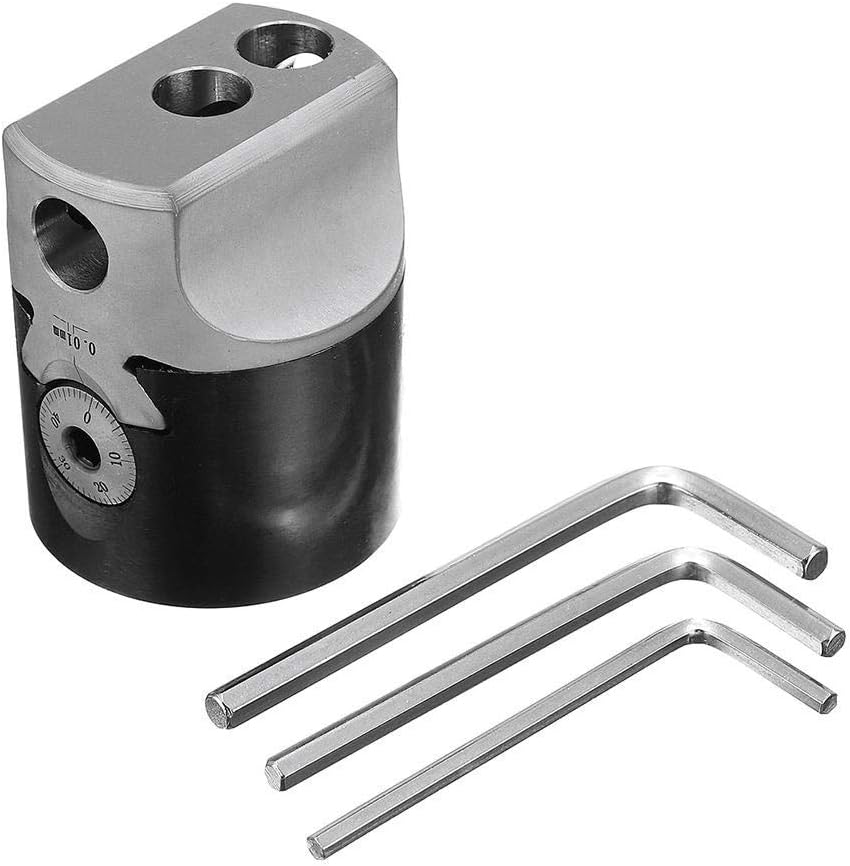 Lathe Tool F1-12 2 Inch Boring Head 50mm Lathe Milling Tool Holder Compatible with 12mm Boring Bar Crankshafts Parts