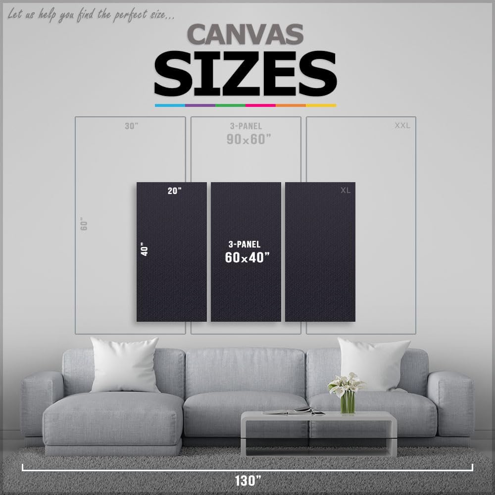 ARTCANVAS Goldfish 1911 Canvas Art Print Stretched Framed Painting Picture Poster Giclee Wall Decor by Henri Matisse - 90' x 60' (1.50' Deep) (3-Piece)