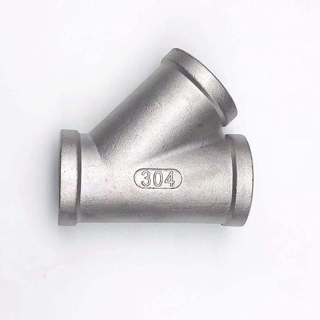Hose Adapter,Tap Connector,1/4'' - 2'' BSP Female Thread 304 Stainless Steel Equal 45 Degree Y Type DN8 - DN50 Water Pipe Fitting SS304 Joint Connector-2'(36893)
