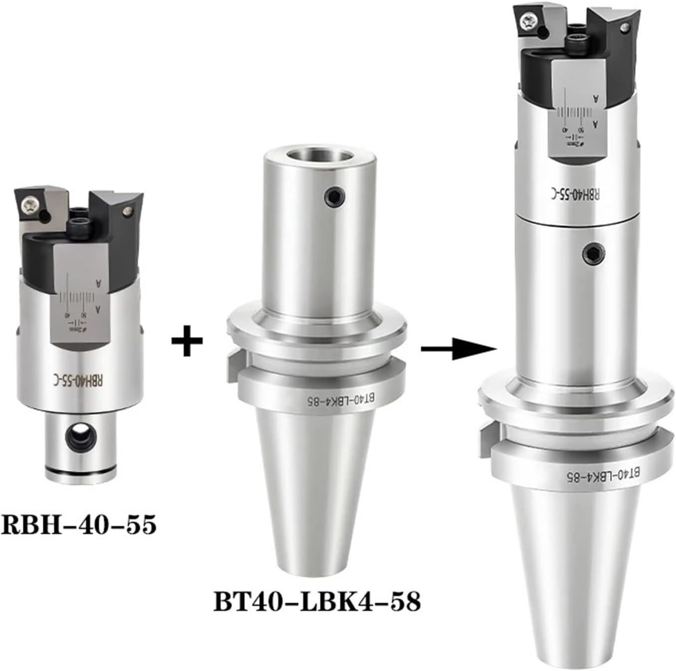 Adjustable RBH Double-Edged BT30 BT40 SK40 Tool Handle RBH Boring Bar Boring Boring Handle LBK Rough Boring Head(RBH52-70)