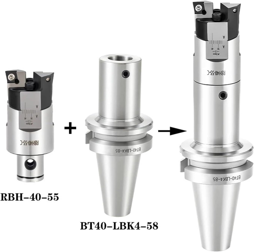 Adjustable RBH Double-Edged BT30 BT40 SK40 Tool Handle RBH Boring Bar Boring Boring Handle LBK Rough Boring Head(RBH68-92)