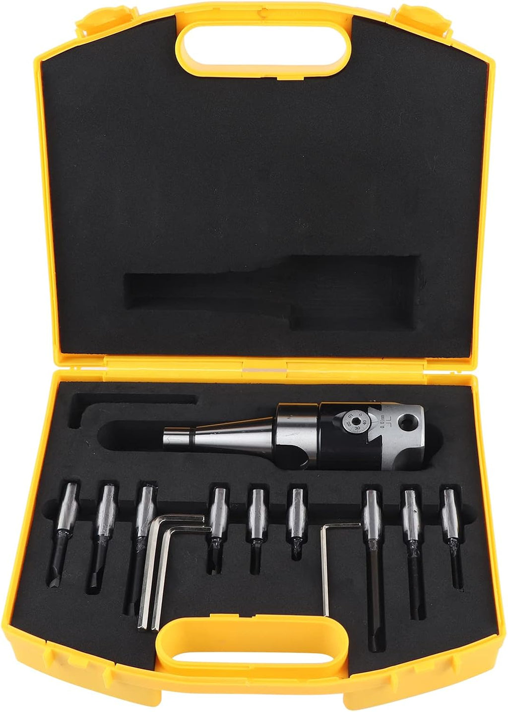 NT30 9-Piece Carbon Steel Boring Cutter Set with Head and Bar for Machining