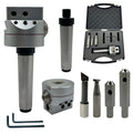 MachEl Boring Head Diameter 62 mm with 1 HSS Tool, 2 Boring Bars, and MT3 Shank (M12 x 1.75 Drawbar), 1 Division: 0.01 mm – Precision Milling Tool