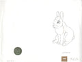 Watership Down 1978 Production Animation Cel Drawing of Bigwig with Linda Jones Seal and Certificate of Authenticity 005-022