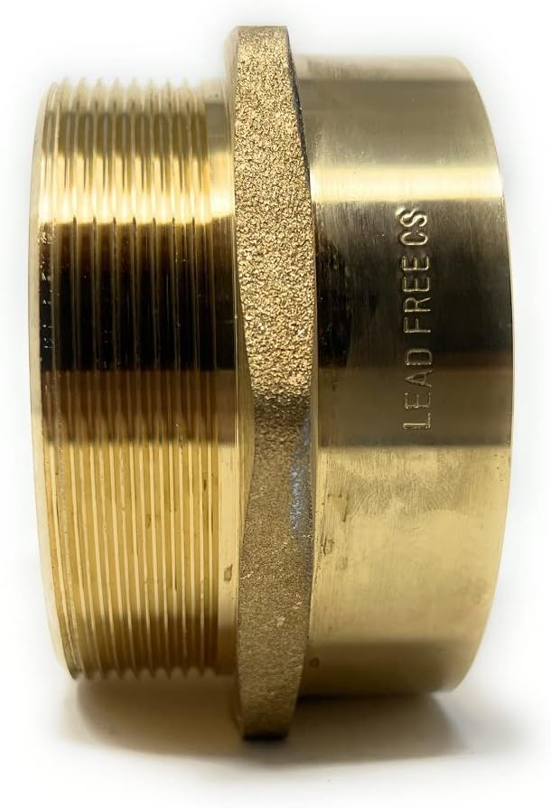Cascada Lead-Free Brass Adapter, G Thread British BSPP Male to NPT Female (3' x 3' (4 Pieces))