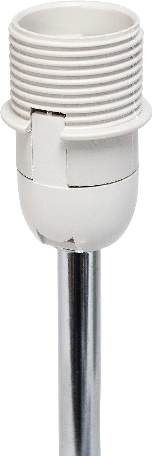 Simple Designs LT2007-PRP-2PK Basic Chrome Mini Table Lamp for Living Room, Bedroom, Purple (Pack of 12, 24 Count Total)