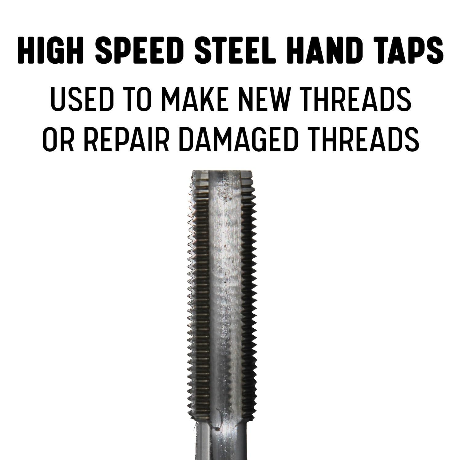 Drill America 1-1/2'-6 UNC High Speed Steel Tap Set