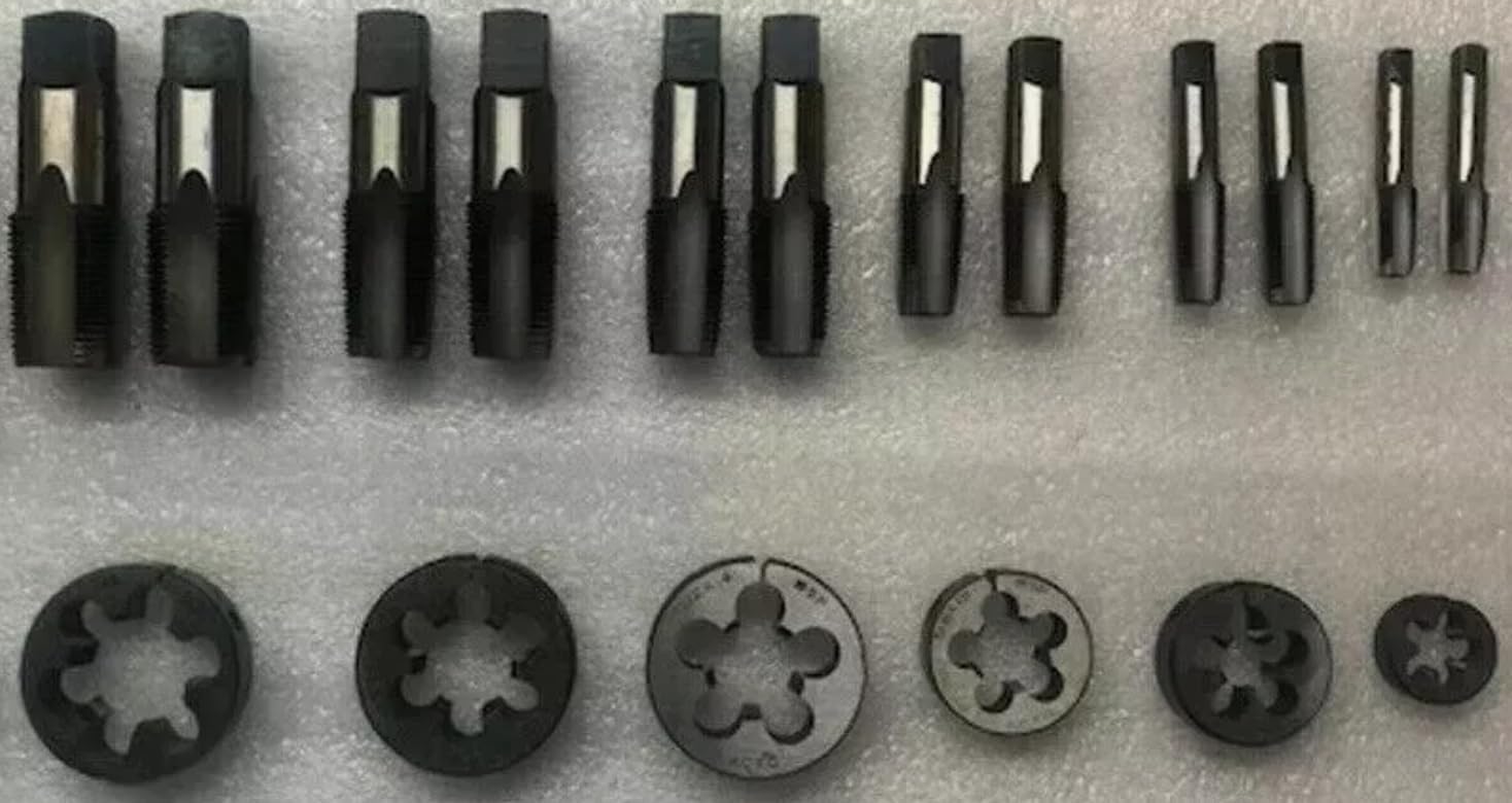 British Standard Pipe Tap & Die Set 1/8' To 3/4'- Bsp Tap Die Set