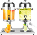 4.4 Gallon Drink Dispenser – Iced Drink Dispenser with Ice Core for Parties and Commercial Beverage Dispenser with Stand Drip Tray for Hot and Cold Beverage Juice Beer Water