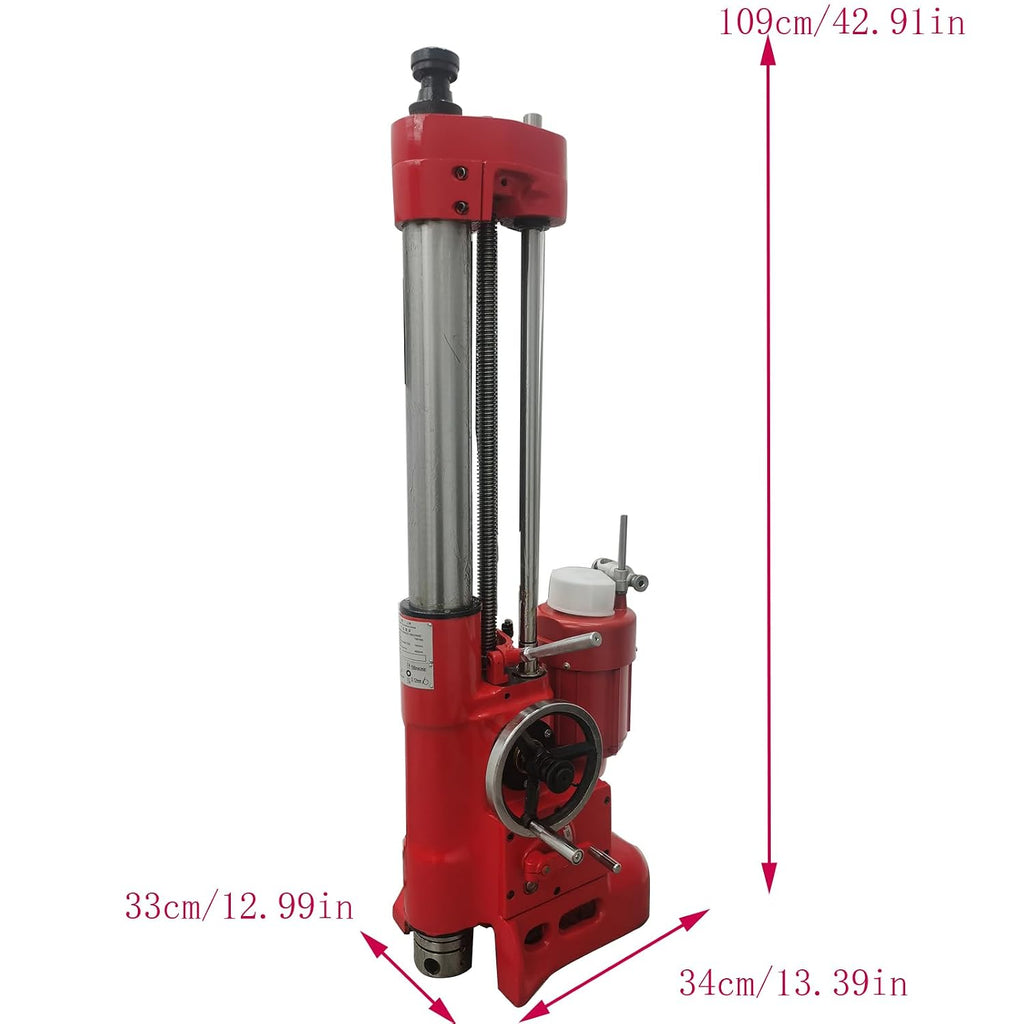 220V Cylinder Boring Machine Professional Engine Cylinder Repair Equipment with Boring Range 3.15-6.5 inch and Max Boring Depth 15.75inch for Motorcycle and Automobile Engine Cylinder