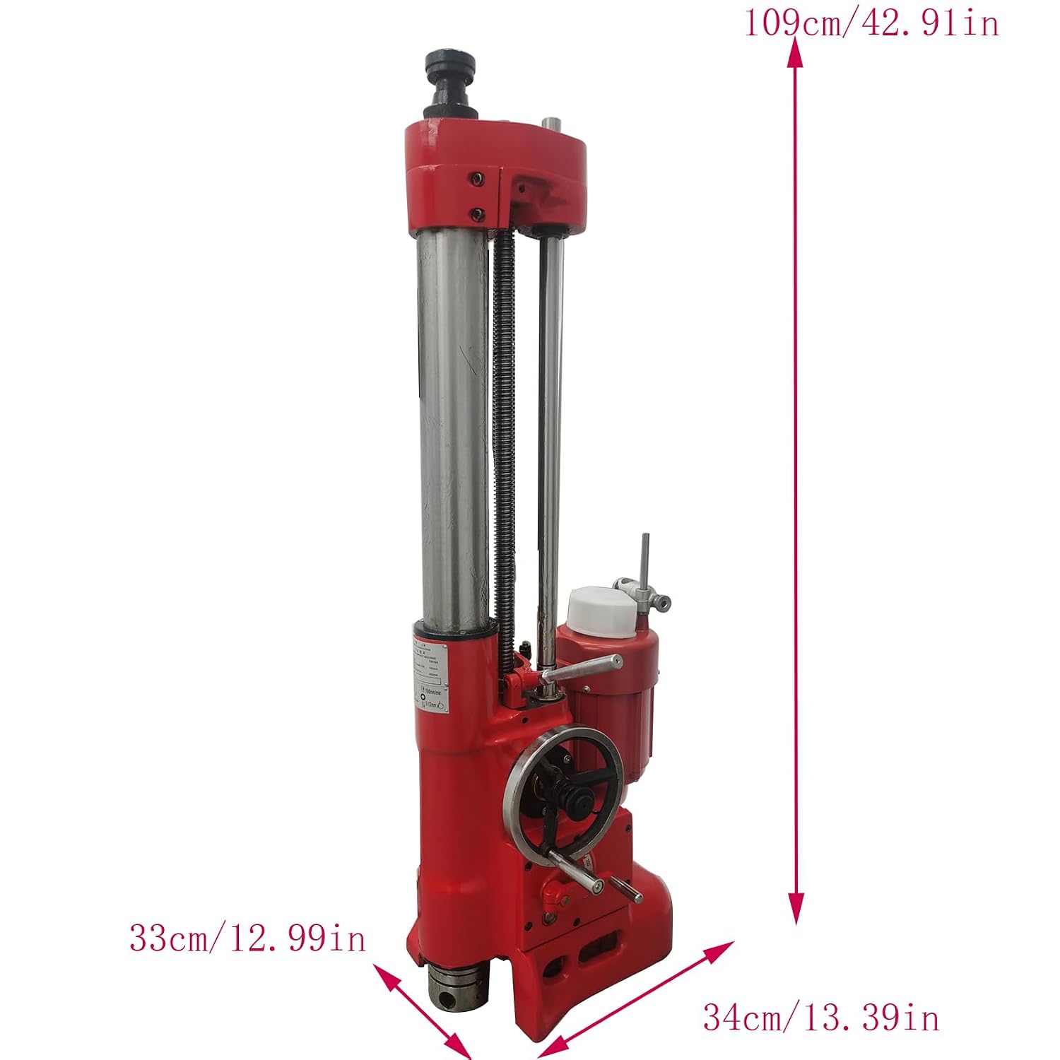 220V Cylinder Boring Machine Professional Engine Cylinder Repair Equipment with Boring Range 3.15-6.5 inch and Max Boring Depth 15.75inch for Motorcycle and Automobile Engine Cylinder