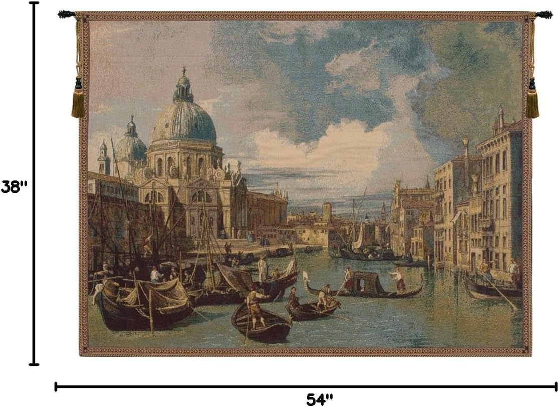 Charlotte Home Furnishings Italian Tapestry Wall Hanging 38x 54 in Saint Mary of Health Wall Art Woven Tapestry for Bedroom Living Room and Home Decor European Soft Cotton Jacquard Woven