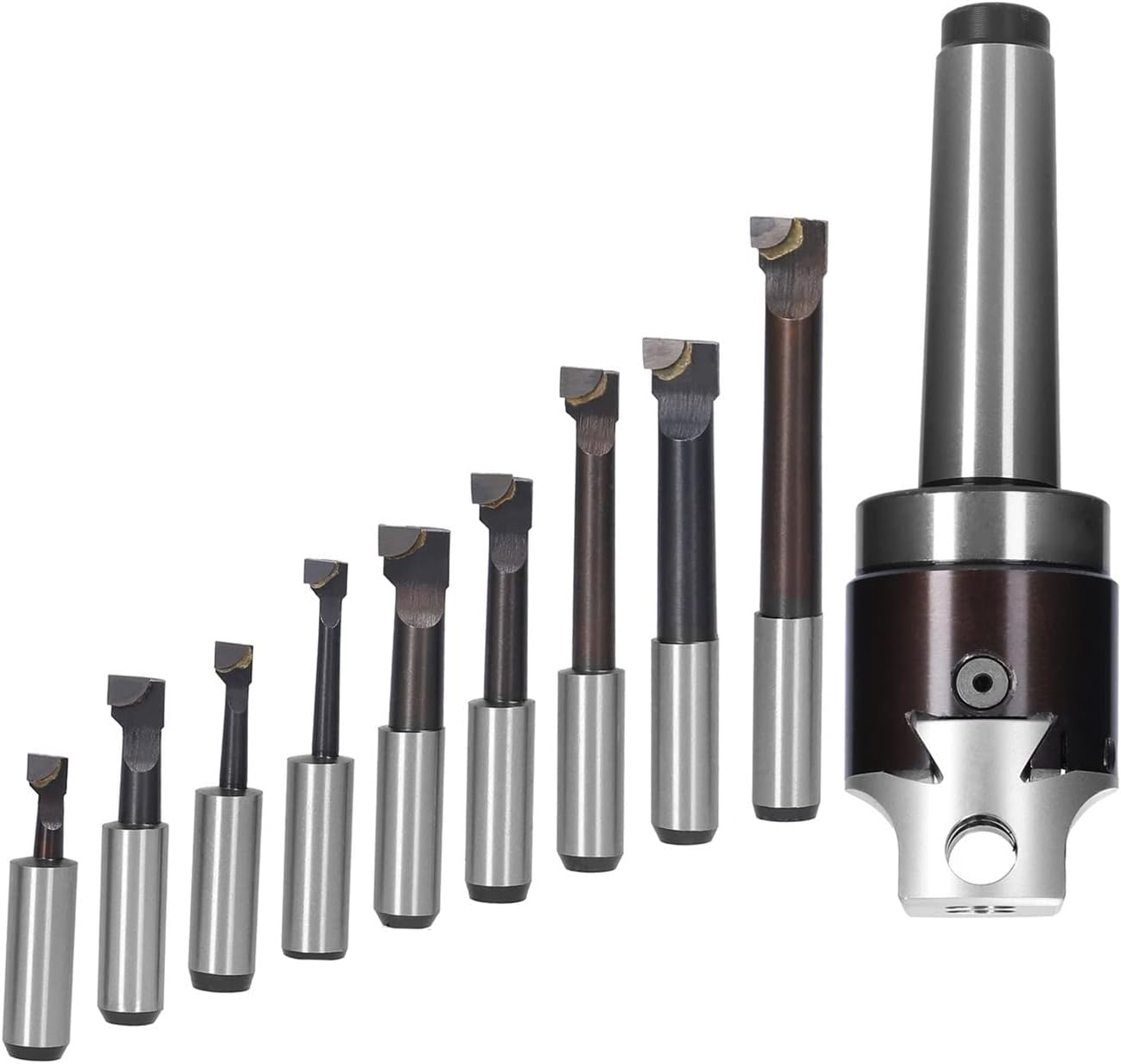 2inch Boring Heads MT3 Shank Holder Set With 1/2inch Carbide Boring Bar For Manufacturing And Milling Workpiece Electric tool accessories