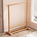 Bamboo Clothes Rack, Garment Rack with Shelf, Clothing Rack for Hanging Clothes, Coats, Skirts, Shoes, Bags, Easy Assembly(Natural,60CM/23.6IN)