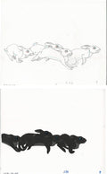 2 lot Watership Down 1978 production Animation Cel AND Drawing 130-8