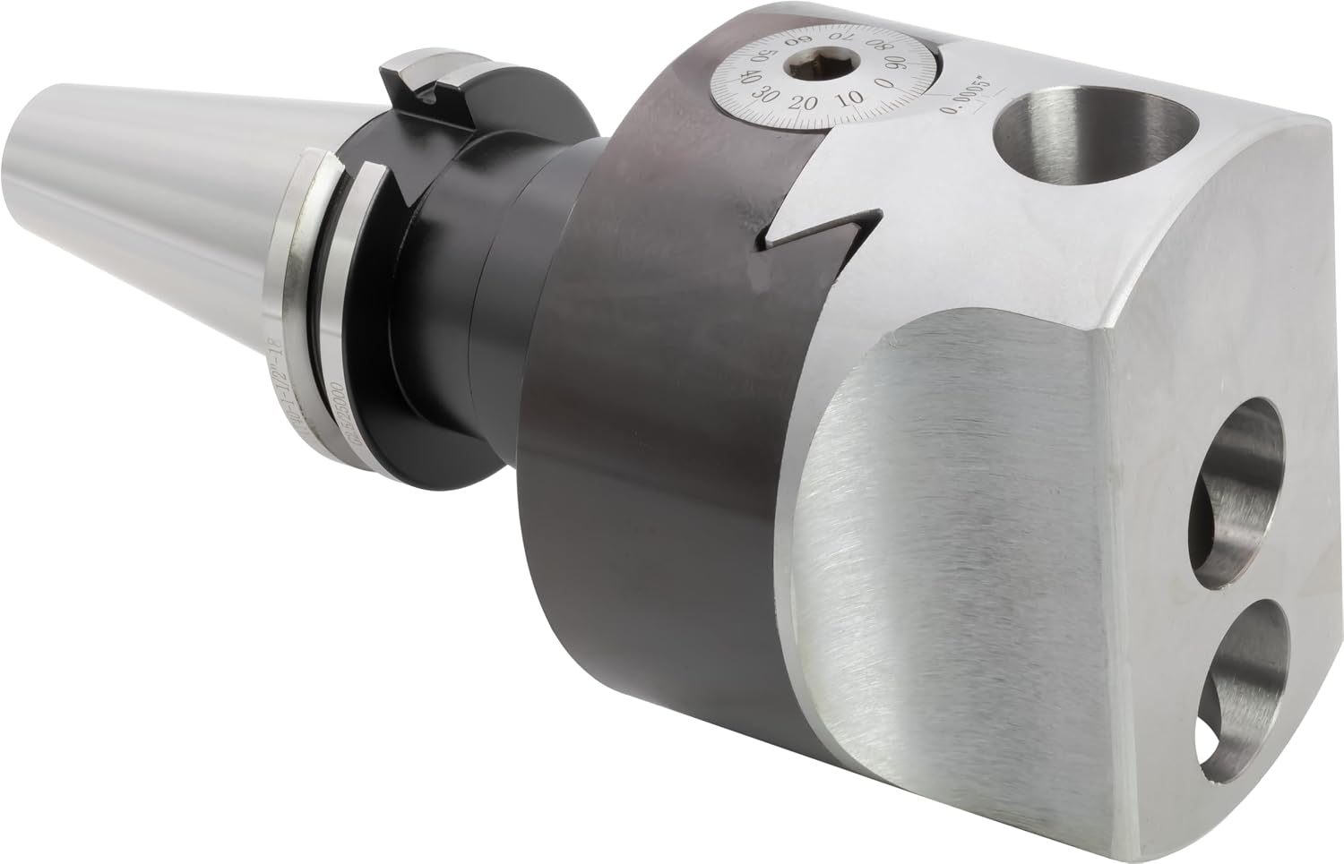 CME 4' Adjustable Boring Head with CAT 40 Taper Shank Arbor, for 1' Shank Diameter, 1 1/2'-18 Mounting Thread