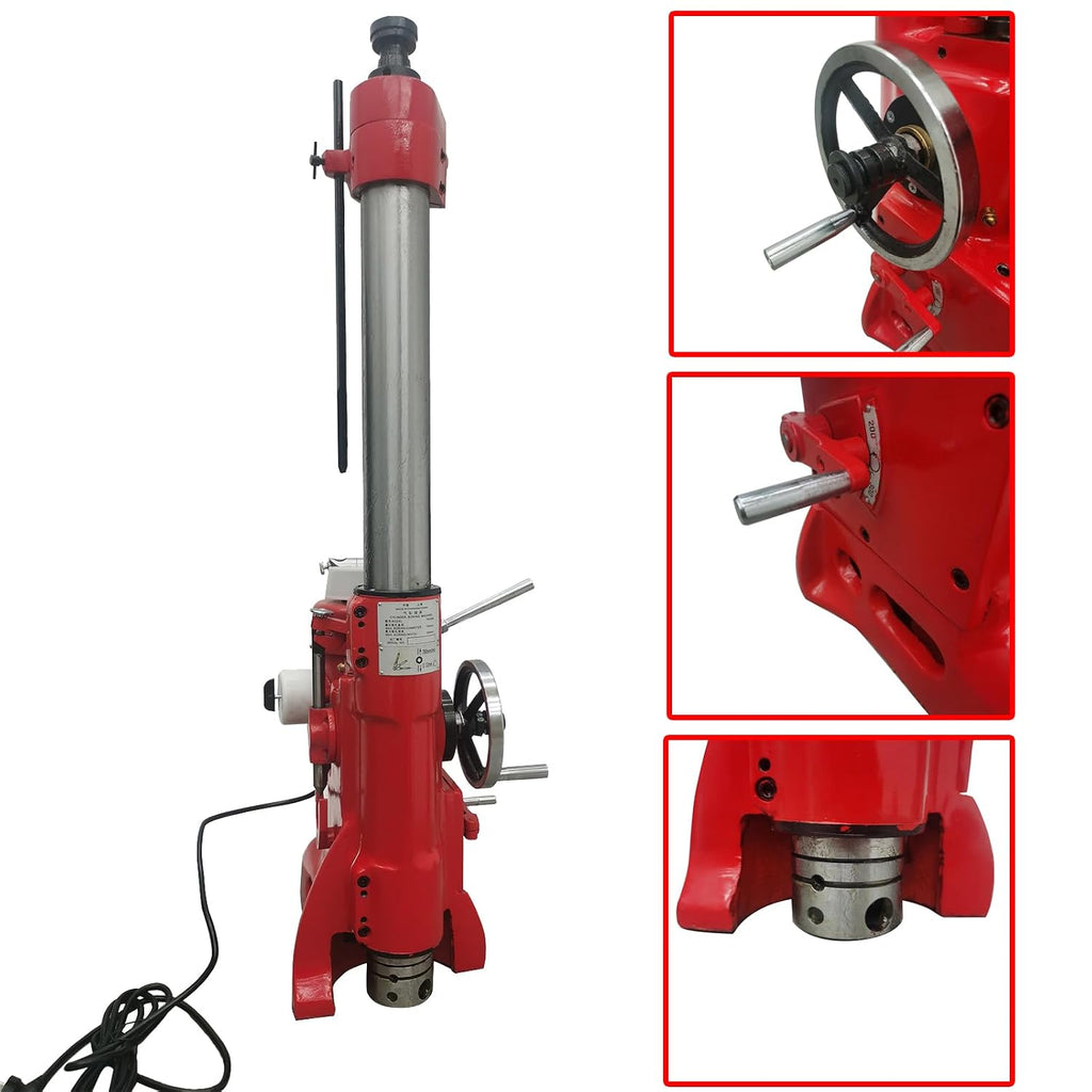220V Cylinder Boring Machine Professional Engine Cylinder Repair Equipment with Boring Range 3.15-6.5 inch and Max Boring Depth 15.75inch for Motorcycle and Automobile Engine Cylinder