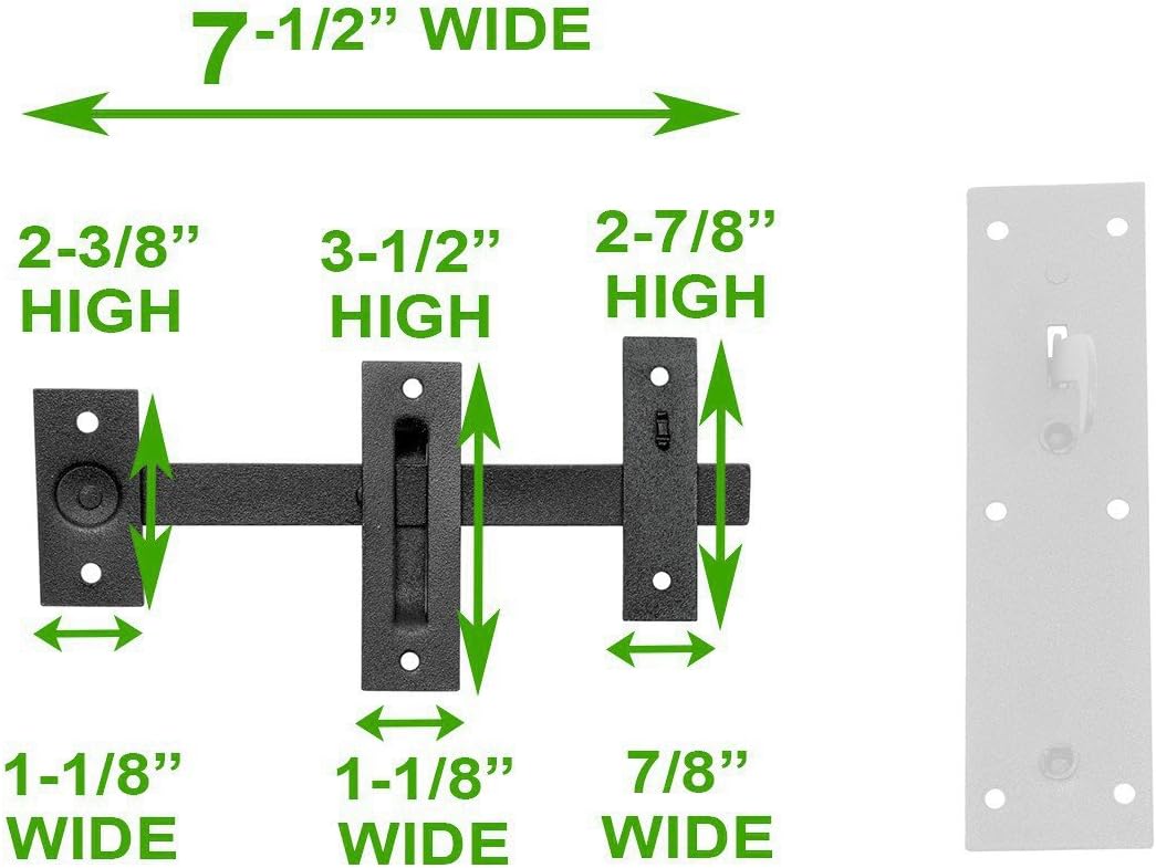 Renovators Supply Manufacturing Black Iron Norfolk Thumb Door Latches Traditional 7' H Suffolk Thumb Gate Or Door Latches Black Powder Coated Two Sided Colonial Locks With Mounting Hardware Pack Of 10