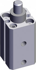 Stopper Air Cylinder: 12 mm Bore Dia, 10 mm Stroke Through-hole Mounting, Round Bar, RSDQB12-10D, 826HX0