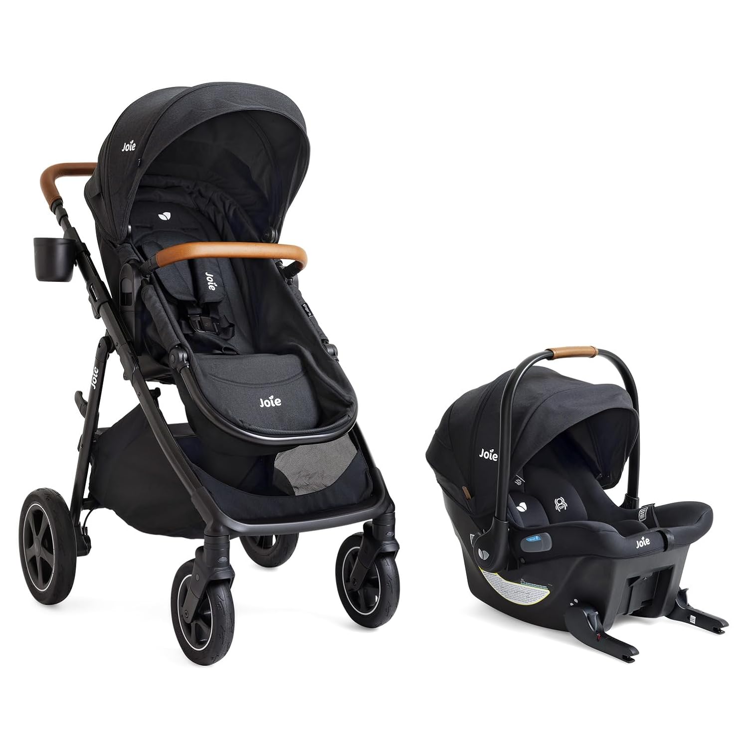 Joie Baby, Ginger DLX Stroller and Mint Latch Car Seat, Travel System (Shale)
