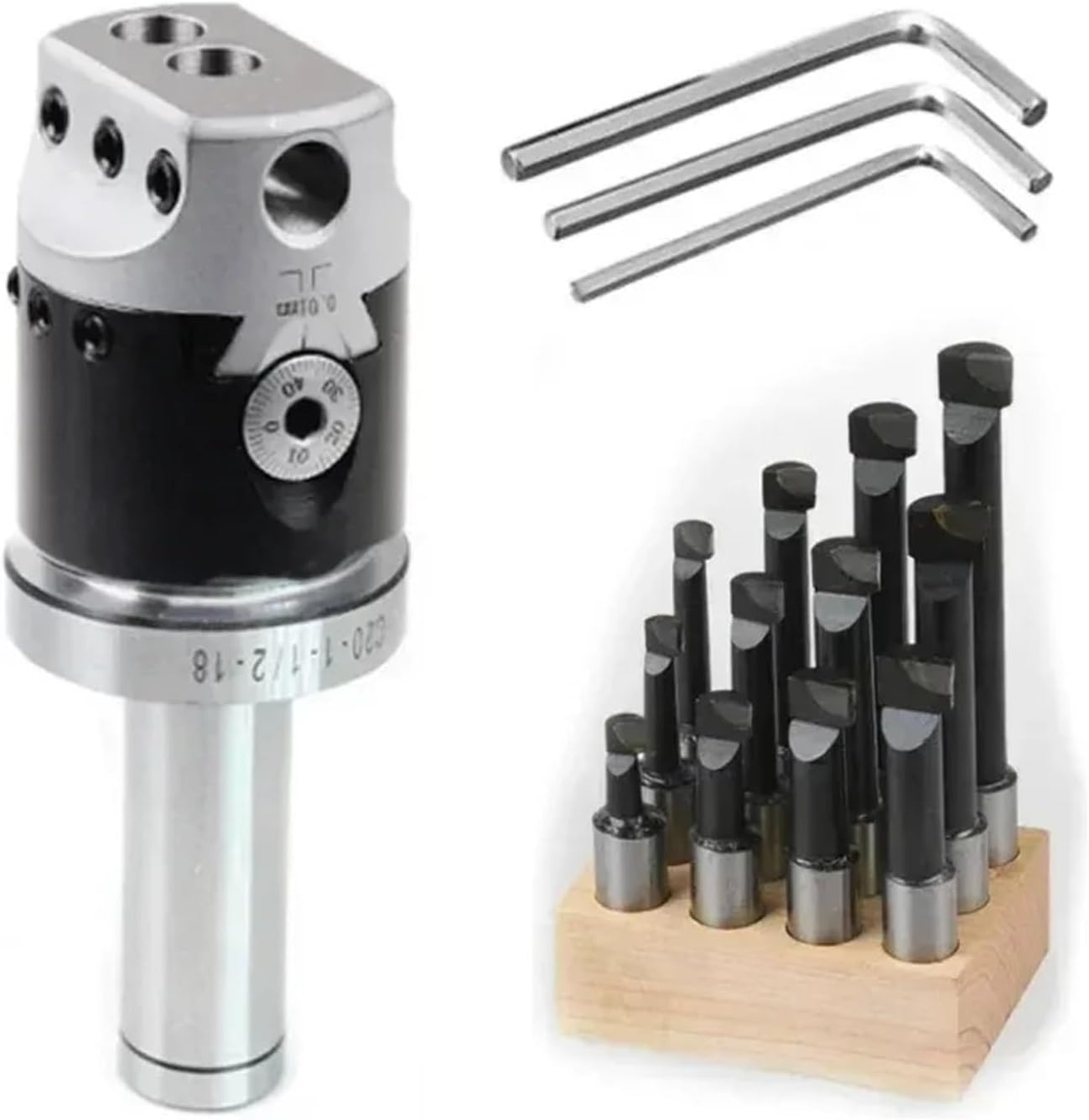 A Set MT2 MT3 MT4 C20 C25 BT30 BT40 NT30 NT40 R8 M10 M12 M16 + F1 2 Inch 50 Boring Head 12mm Boring Bar for Milling Machine Tool(Boring Rod,MT3(M12)-F1-12)