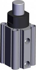 Stopper Air Cylinder: 32 mm Bore Dia, 20 mm Stroke Through-hole Mounting, Round Bar, RSDQB32TN-20DZ-L, 826HX4