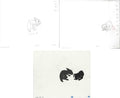 3 lot Watership Down 1978 production Animation Cel AND TWO Drawings 130-21