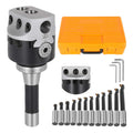 F1-3/4 in Boring Head + - 1-1/2-18 (7/16) Boring Bar + 3 / 4in Boring Cutter Set for CNC Milling Machines, Accurate Machining Tools Kit
