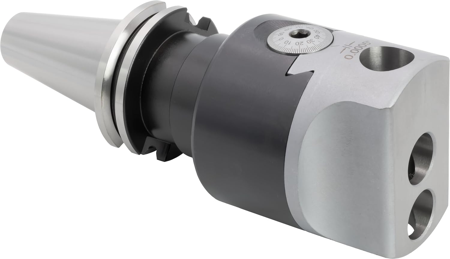 CME 3' Adjustable Boring Head with CAT 40 Taper Shank Arbor, for 3/4' Shank Diameter, 1 1/2'-18 Mounting Thread
