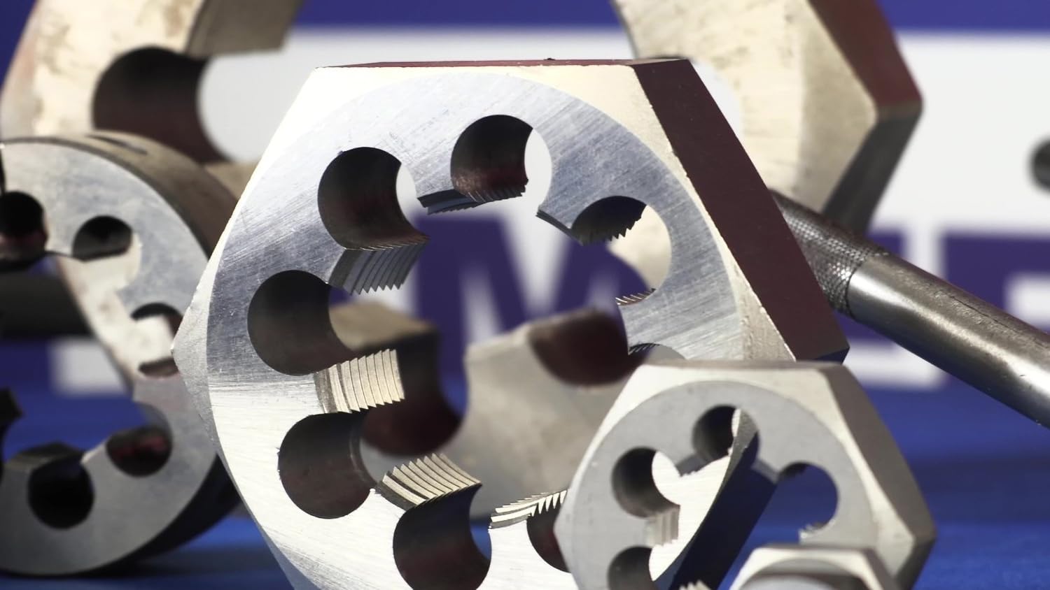 Drill America - DWTHXNPT112 1-1/2'-11-1/2' Carbon Steel Hex NPT Pipe Rethreading Die, DWT Series